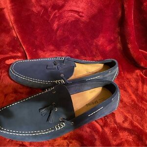 Ring Blue Loafers Sleek Casual Slip-Ons